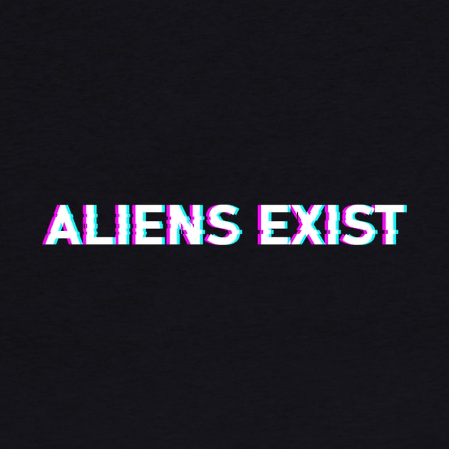 Aliens Exist Aesthetic Alien UFO Extraterrestrial by wbdesignz